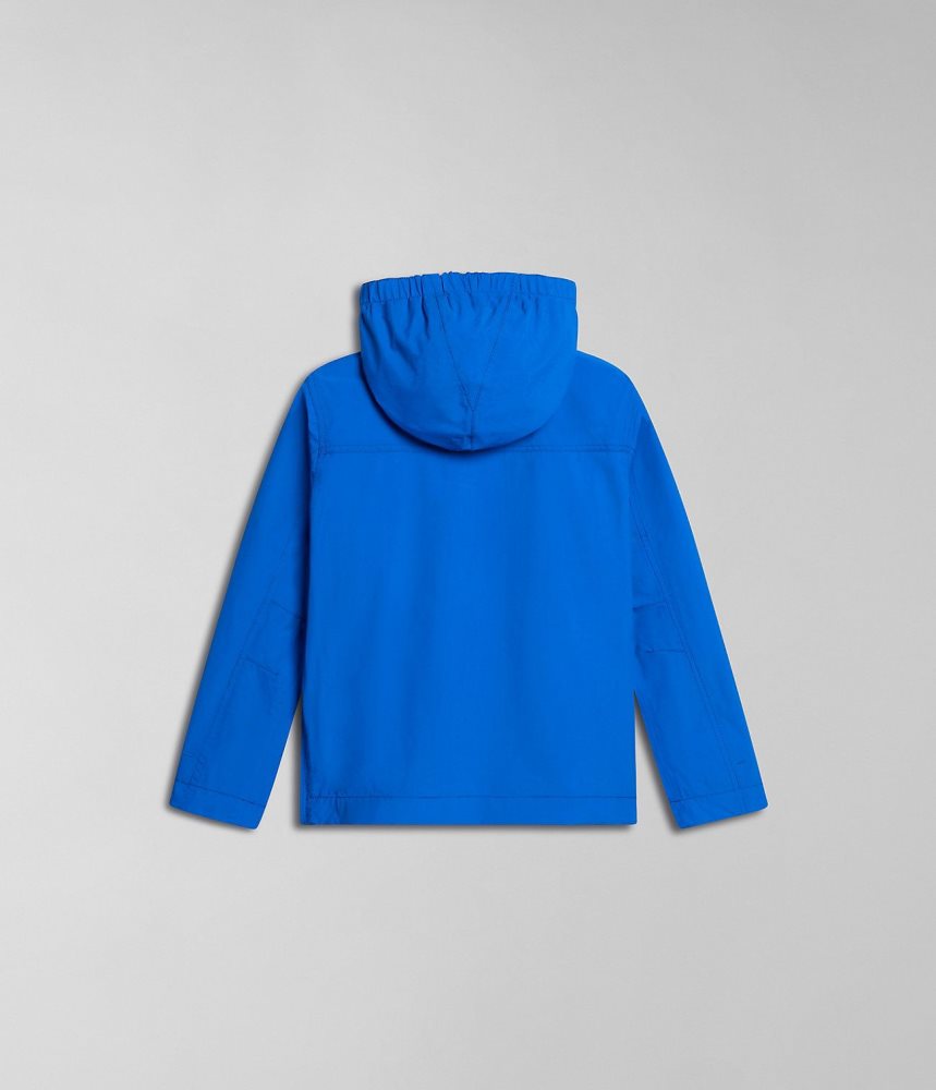 Napapijri Rainforest Summer Anorak Jacket (4-16 YEARS) Regenjassen Kinderen Blauw | HTVFDEZ-79