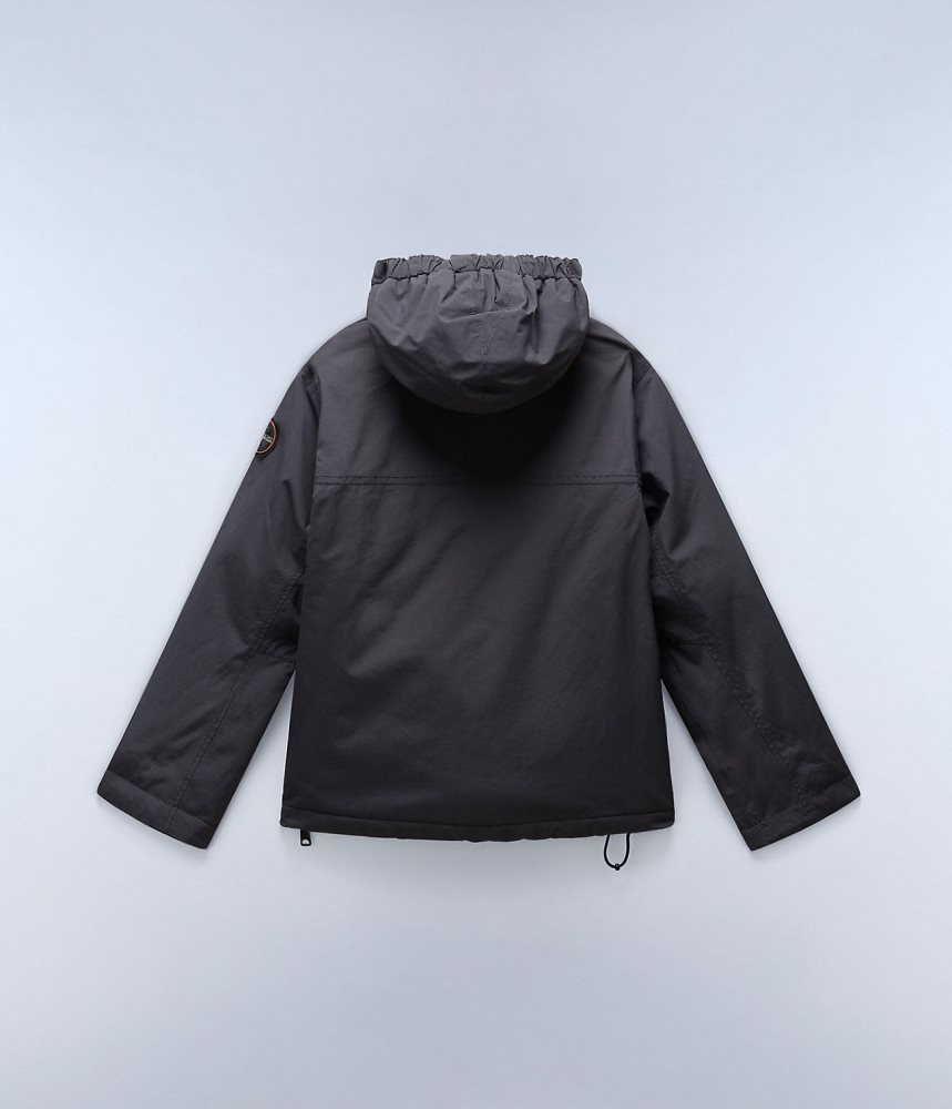 Napapijri Rainforest Winter Anorak Jacket (4-16 YEARS) Regenjassen Kinderen Donkergrijs | XMFZUSI-29