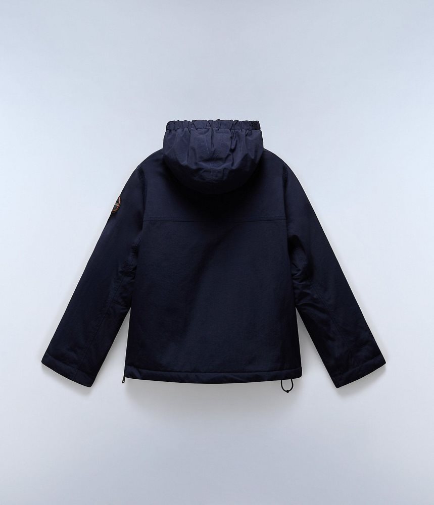 Napapijri Rainforest Winter Anorak Jacket (4-16 YEARS) Regenjassen Kinderen Donkerblauw | LZYQXVJ-42