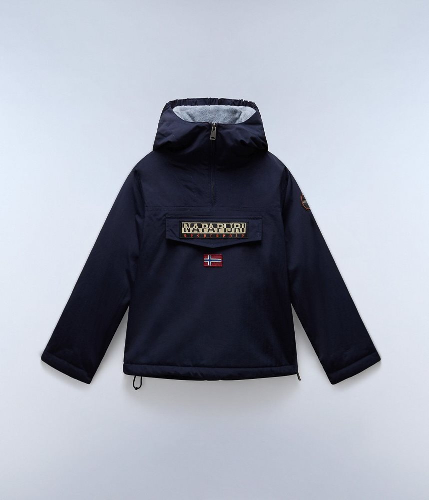 Napapijri Rainforest Winter Anorak Jacket (4-16 YEARS) Regenjassen Kinderen Donkerblauw | LZYQXVJ-42