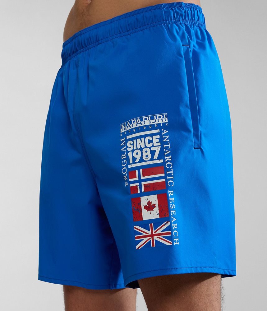 Napapijri Sahtu Swimming Trunks Zwembroek Heren Blauw | ZLNYOAM-60