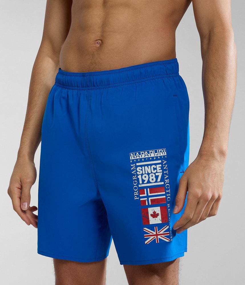 Napapijri Sahtu Swimming Trunks Zwembroek Heren Blauw | ZLNYOAM-60