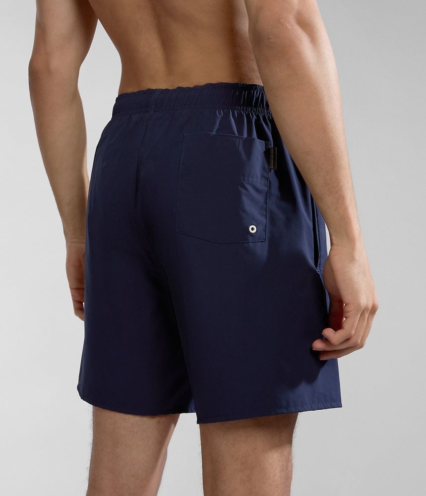 Napapijri Sahtu Swimming Trunks Zwembroek Heren Donkerblauw | QMDWBFO-08