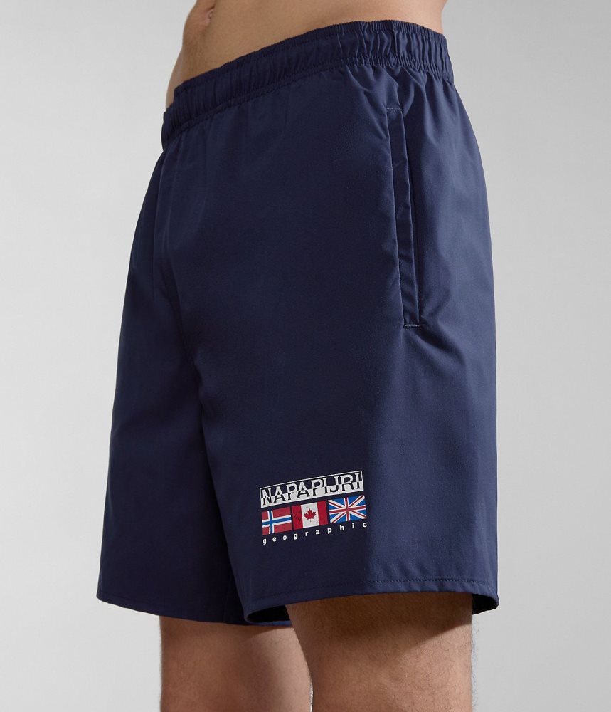 Napapijri Sahtu Swimming Trunks Zwembroek Heren Donkerblauw | QMDWBFO-08