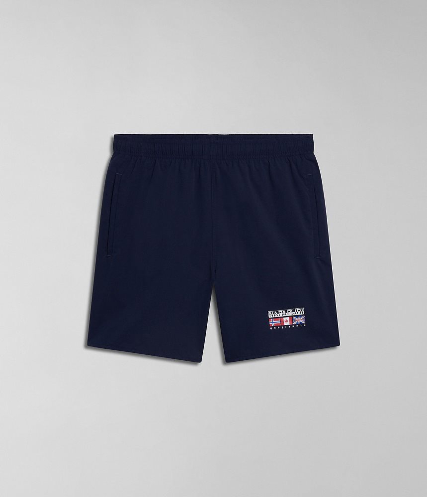 Napapijri Sahtu Swimming Trunks Zwembroek Heren Donkerblauw | QMDWBFO-08