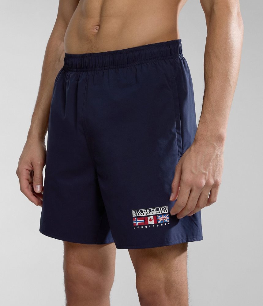 Napapijri Sahtu Swimming Trunks Zwembroek Heren Donkerblauw | QMDWBFO-08