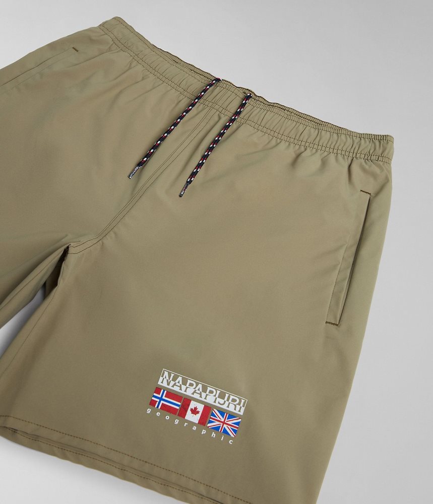 Napapijri Sahtu Swimming Trunks Zwembroek Heren Groen | MYBGVXU-24