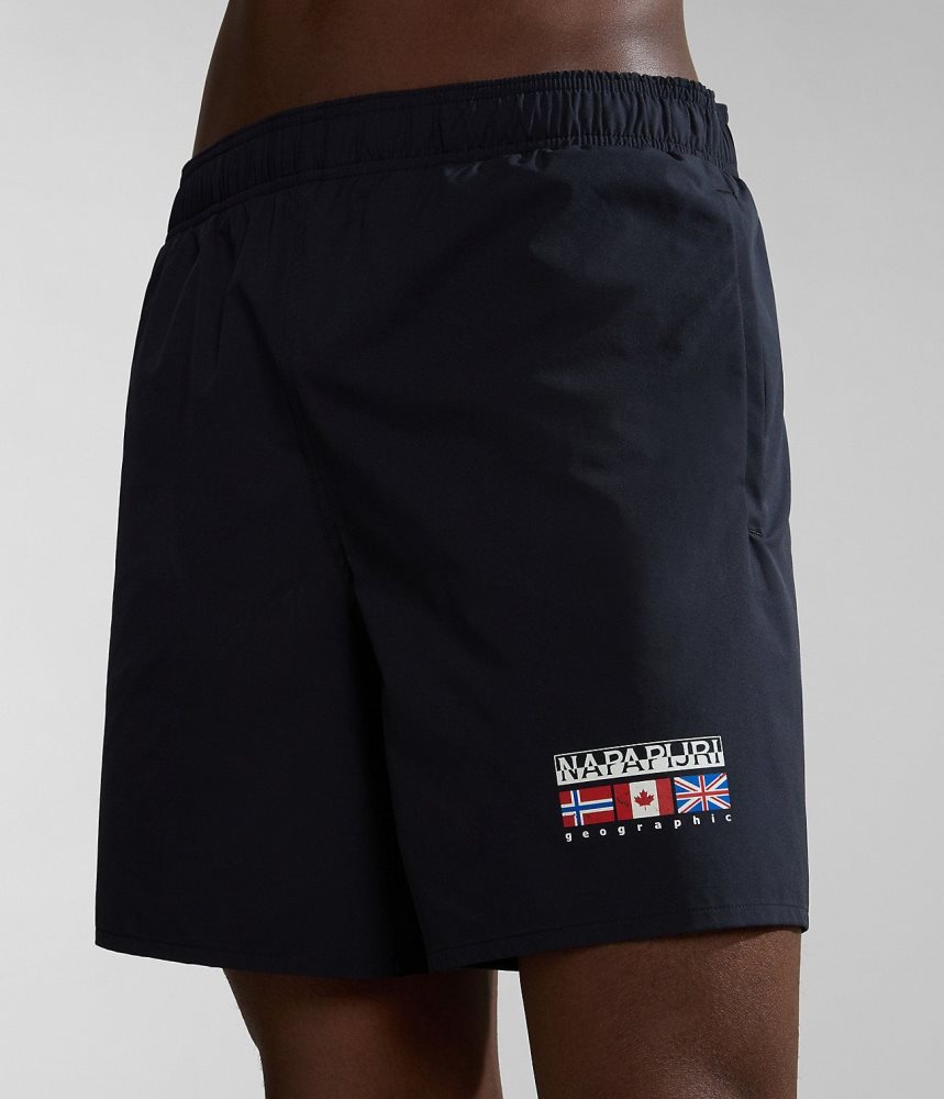 Napapijri Sahtu Swimming Trunks Zwembroek Heren Zwart | MWRFJEP-26