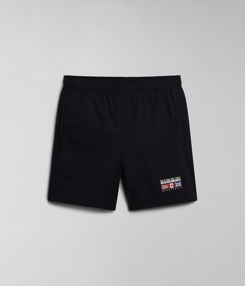 Napapijri Sahtu Swimming Trunks Zwembroek Heren Zwart | MWRFJEP-26