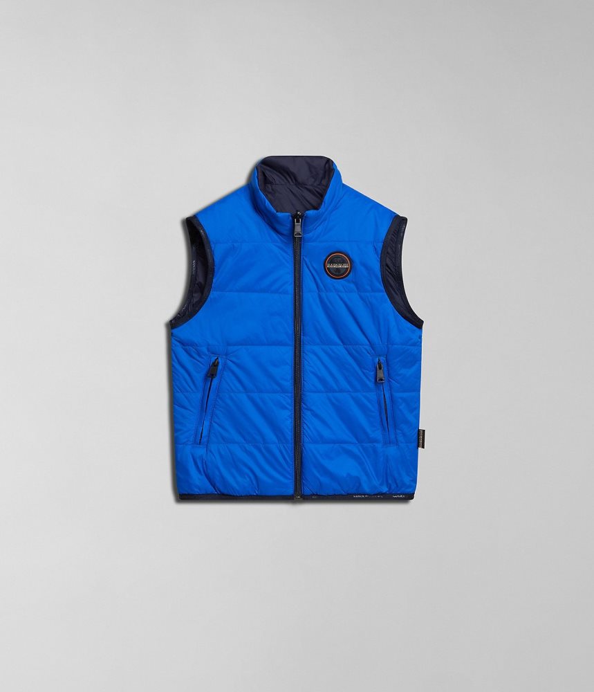 Napapijri Santafe Vest (4-16 YEARS) Gilet Kinderen Blauw | XPJYAUN-27