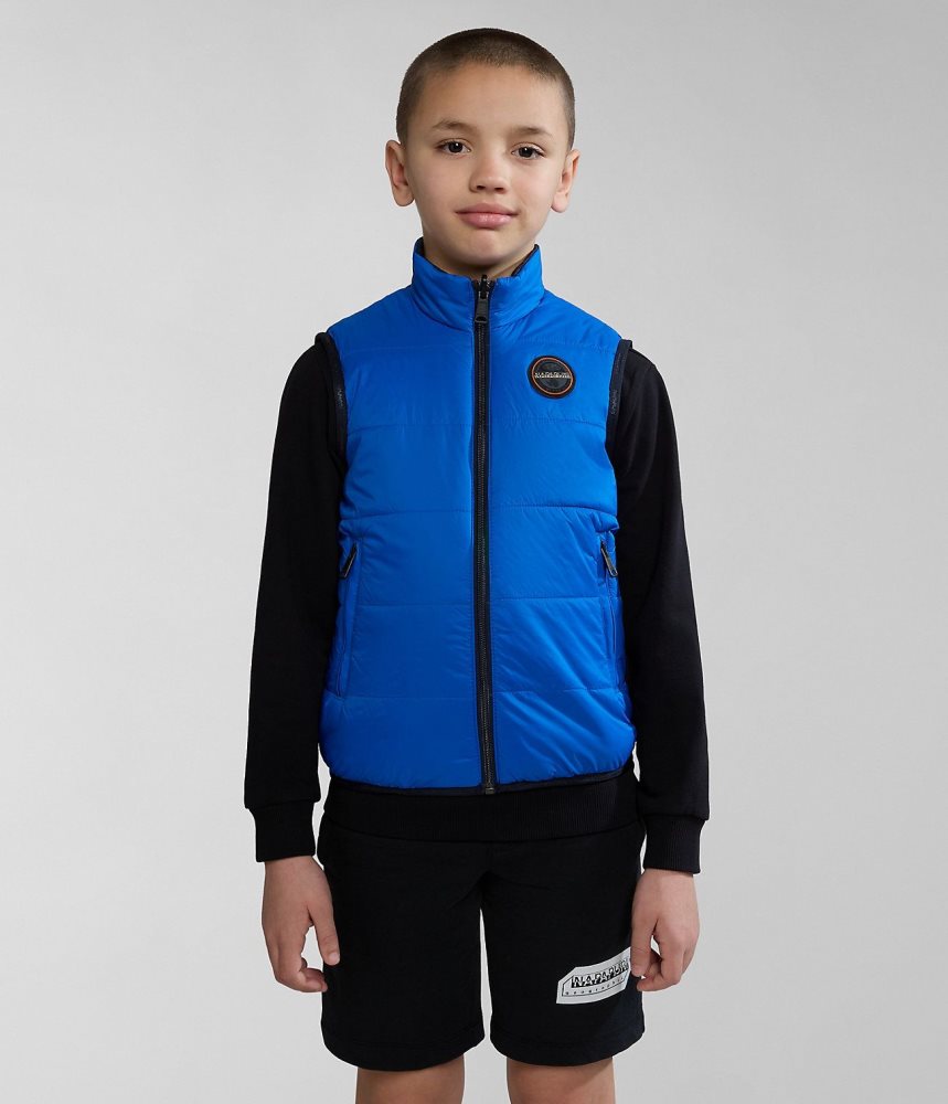 Napapijri Santafe Vest (4-16 YEARS) Gilet Kinderen Blauw | XPJYAUN-27