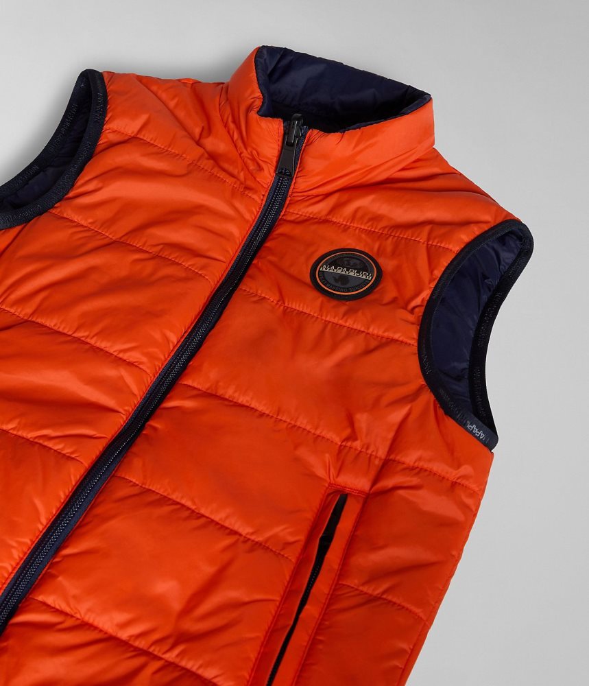 Napapijri Santafe Vest (4-16 YEARS) Gilet Kinderen Oranje | ZAXFUHP-61