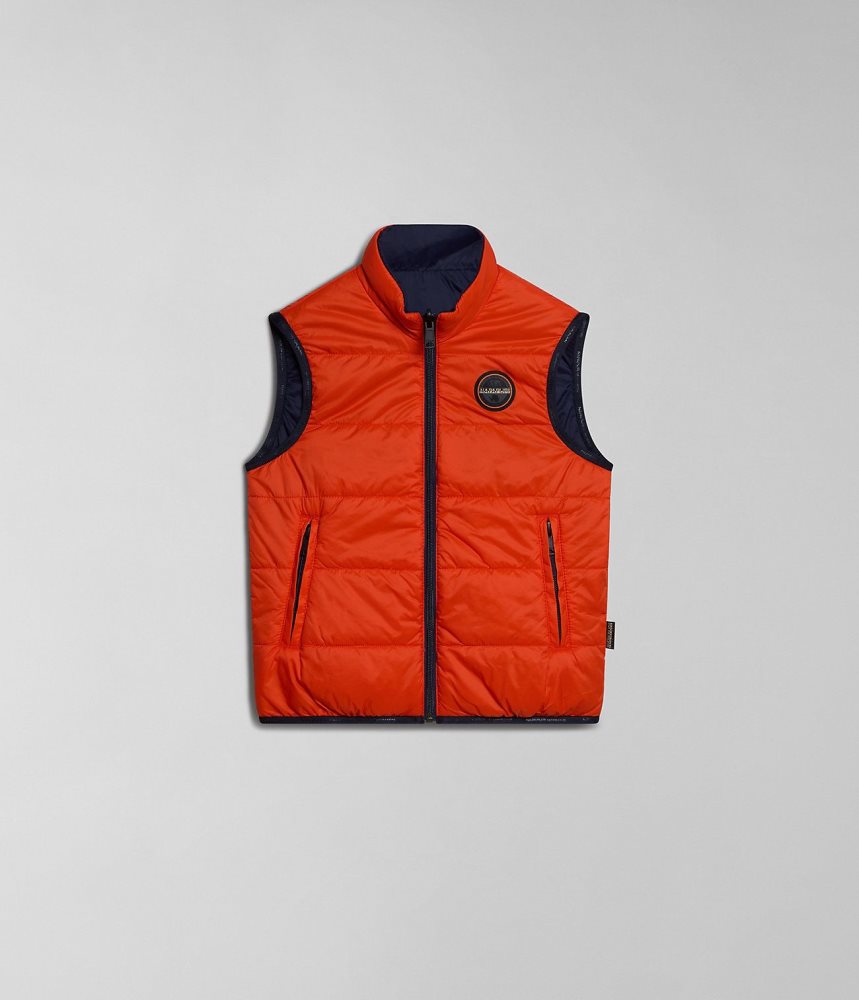 Napapijri Santafe Vest (4-16 YEARS) Gilet Kinderen Oranje | ZAXFUHP-61