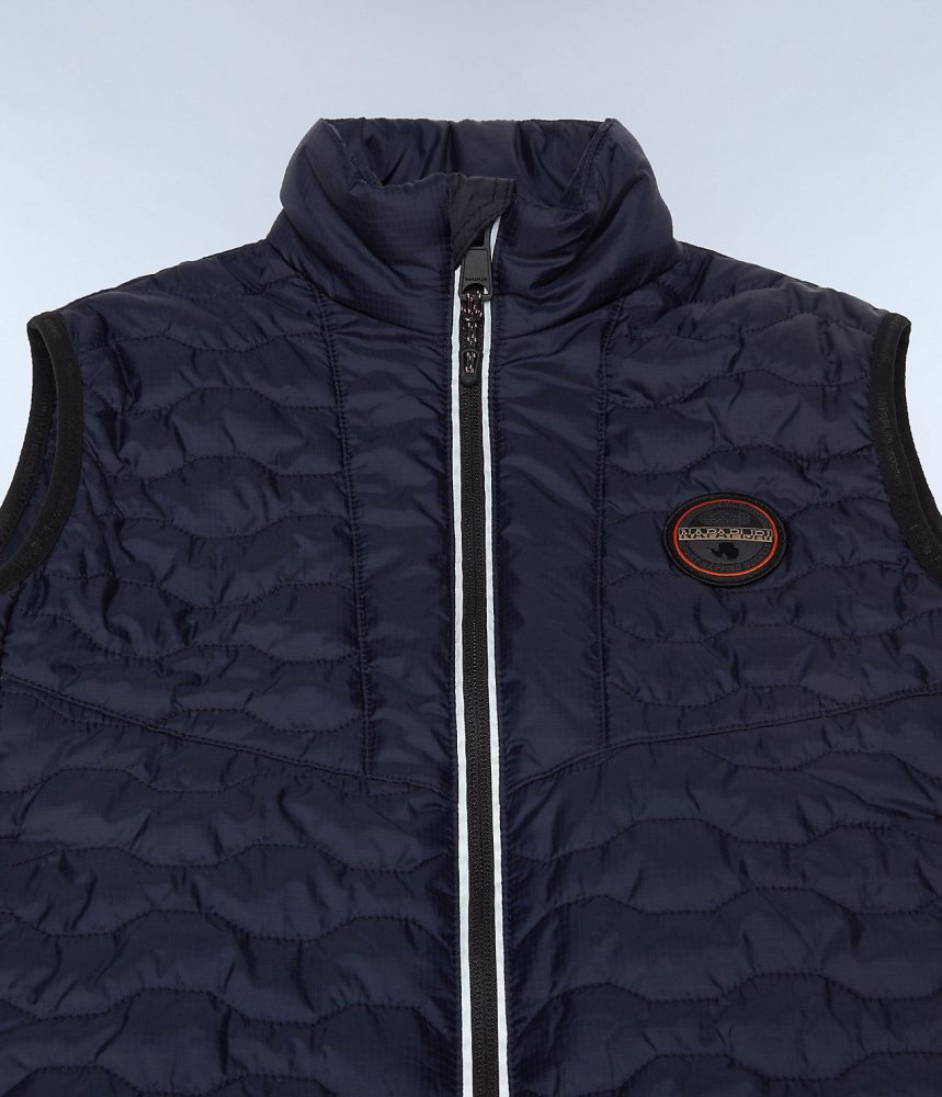 Napapijri Sarine Vest (4-16 YEARS) Gilet Kinderen Donkerblauw | OZCWKEH-30