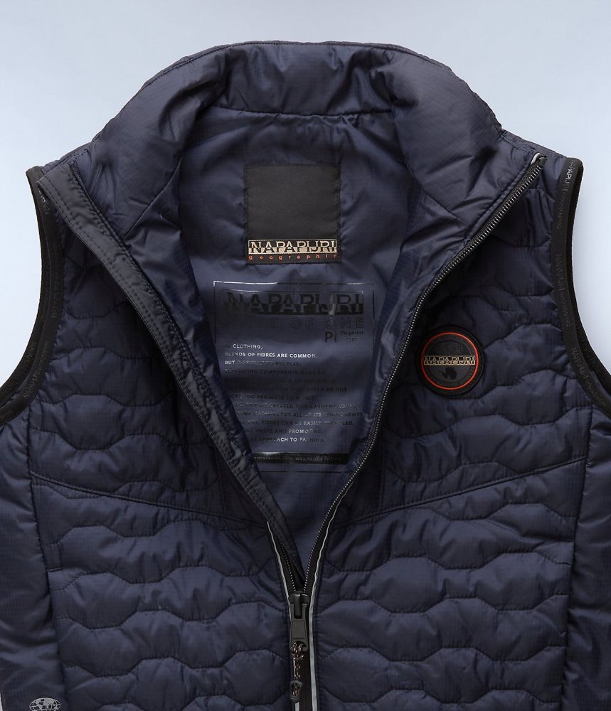 Napapijri Sarine Vest (4-16 YEARS) Gilet Kinderen Donkerblauw | OZCWKEH-30