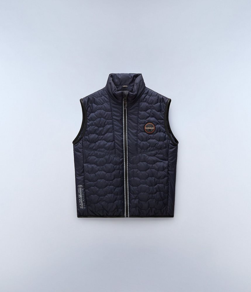 Napapijri Sarine Vest (4-16 YEARS) Gilet Kinderen Donkerblauw | OZCWKEH-30