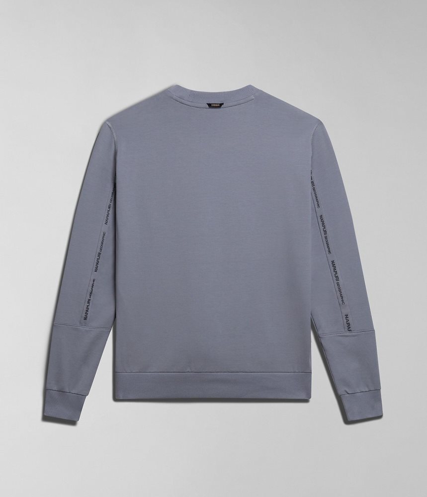 Napapijri Smallwood Sweatshirt Sweatshirts Heren Grijs | RBSFATQ-35