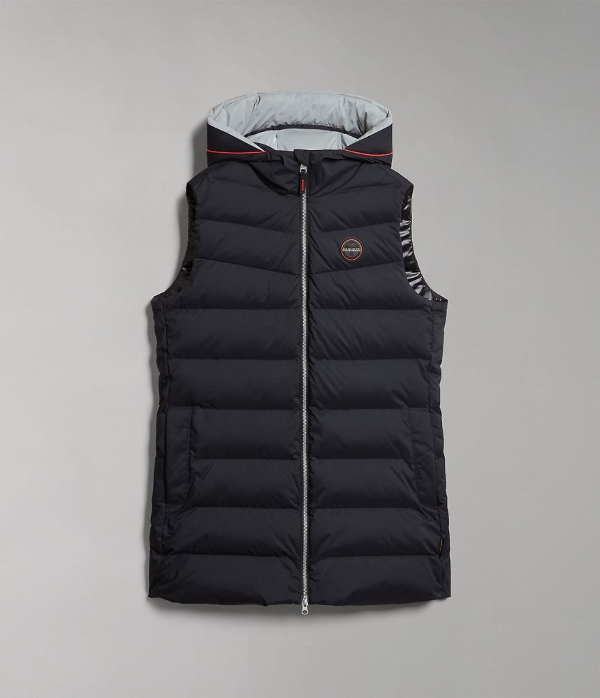 Napapijri Thermo Puffer Vest Gilet Dames Zwart | CSHDIYW-74