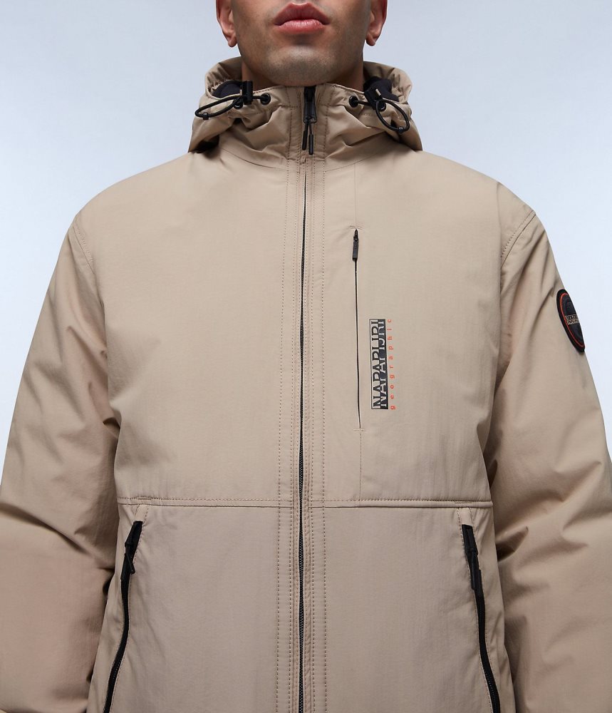 Napapijri Tundra Winter Jacket Lightweight Jackets Heren Beige | ISNYRBD-21