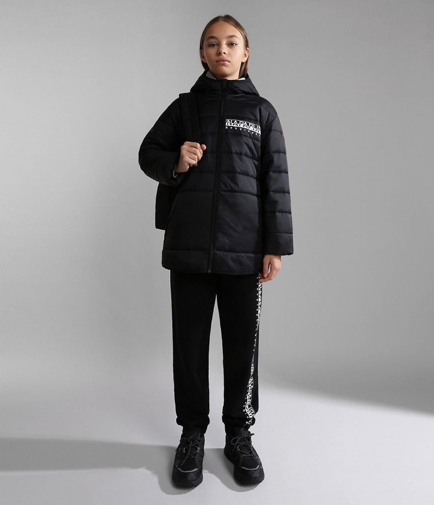 Napapijri Verna Puffer Jacket (4-16 YEARS) Regenjassen Kinderen Zwart | XTPHORW-04