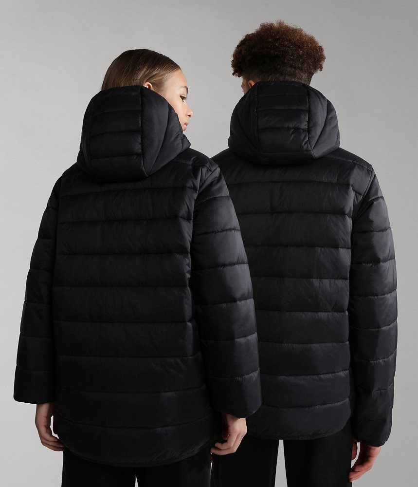 Napapijri Verna Puffer Jacket (4-16 YEARS) Regenjassen Kinderen Zwart | XTPHORW-04