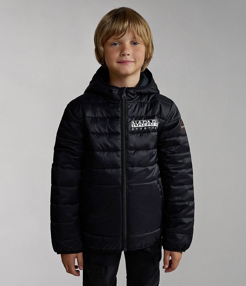 Napapijri Verna Puffer Jacket (4-16 YEARS) Regenjassen Kinderen Zwart | XTPHORW-04